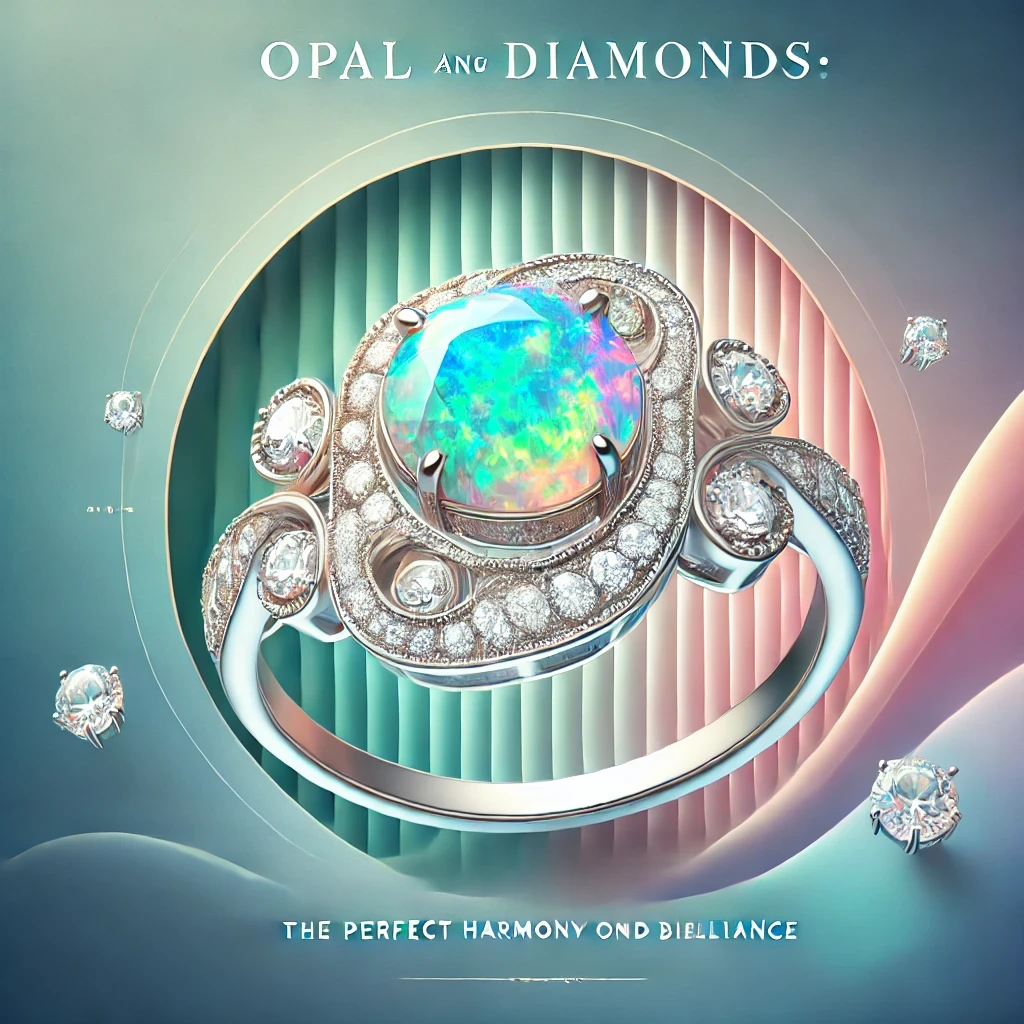 Opal and Diamonds: The Perfect Harmony of Color and Brilliance