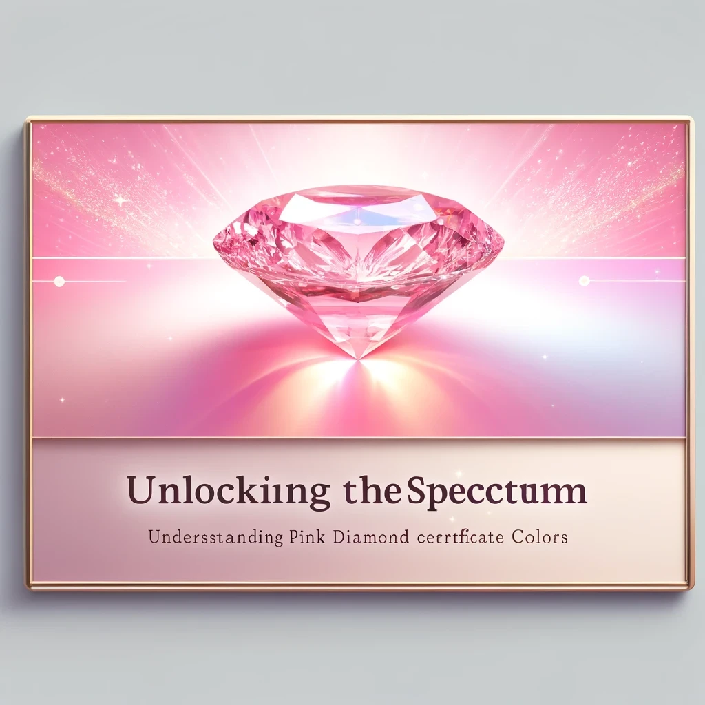 Unlocking the Spectrum: Understanding Pink Diamond Certificate Colors