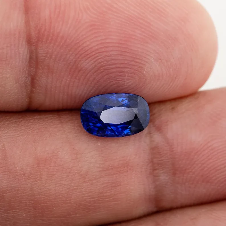 UNHEATED GRS Certified 1.79 ct. Natural Blue Sapphire Oval Burma Myanmar