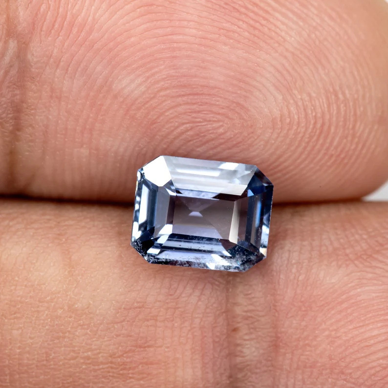 2.19ct Natural Blue Sapphire Emerald Cut Octagon Ceylon Heated Only Untreated
