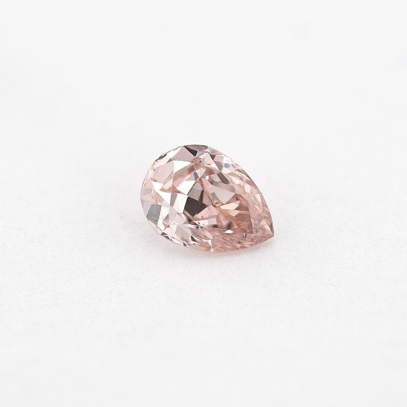 GIA Certified 0.17 Ct Untreated Fancy Pink Natural Diamond Pear Solitaire Custom Jewelry Certificate natural color rare