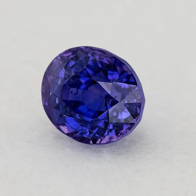 UNHEATED GRS Certified 2.00 ct. RARE Natural Violet Sapphire Oval Ceylon