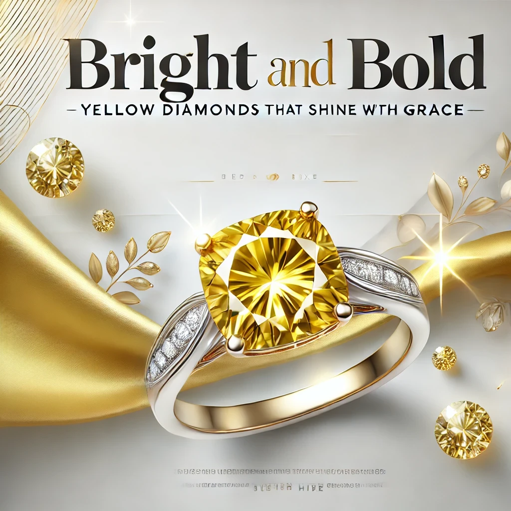 Bright and Bold: Yellow Diamonds that Shine with Grace