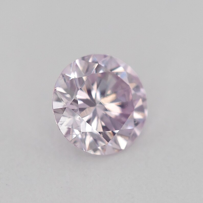 0.13ct of 3.0mm Fancy Intense Purplish Pink Natural Pink Diamonds Set Round Brilliant SI1 Untreated 100% Natural