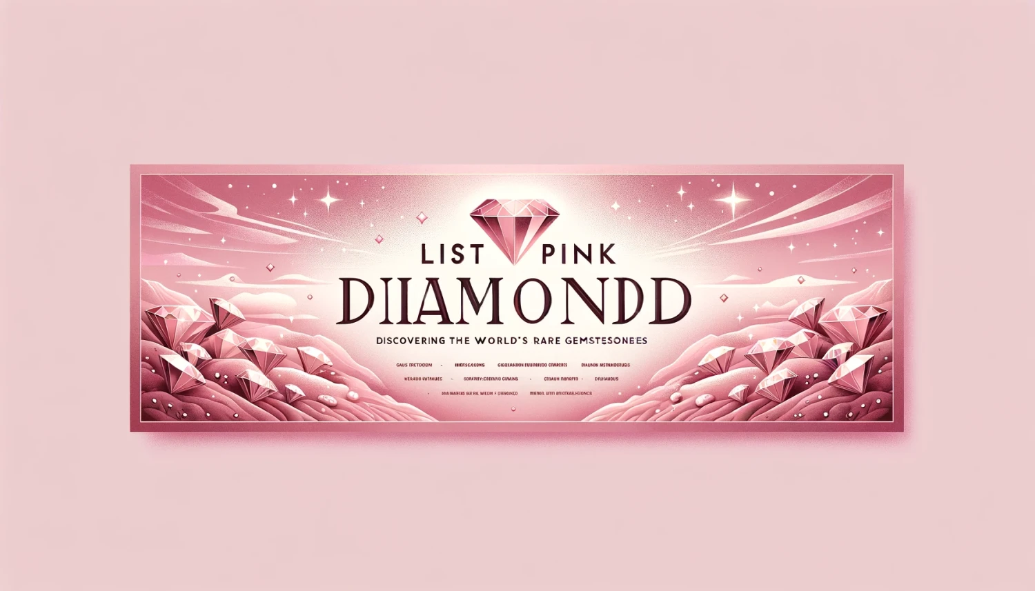 List of Pink Diamond Mines: Discovering the World's Rare Gemstones