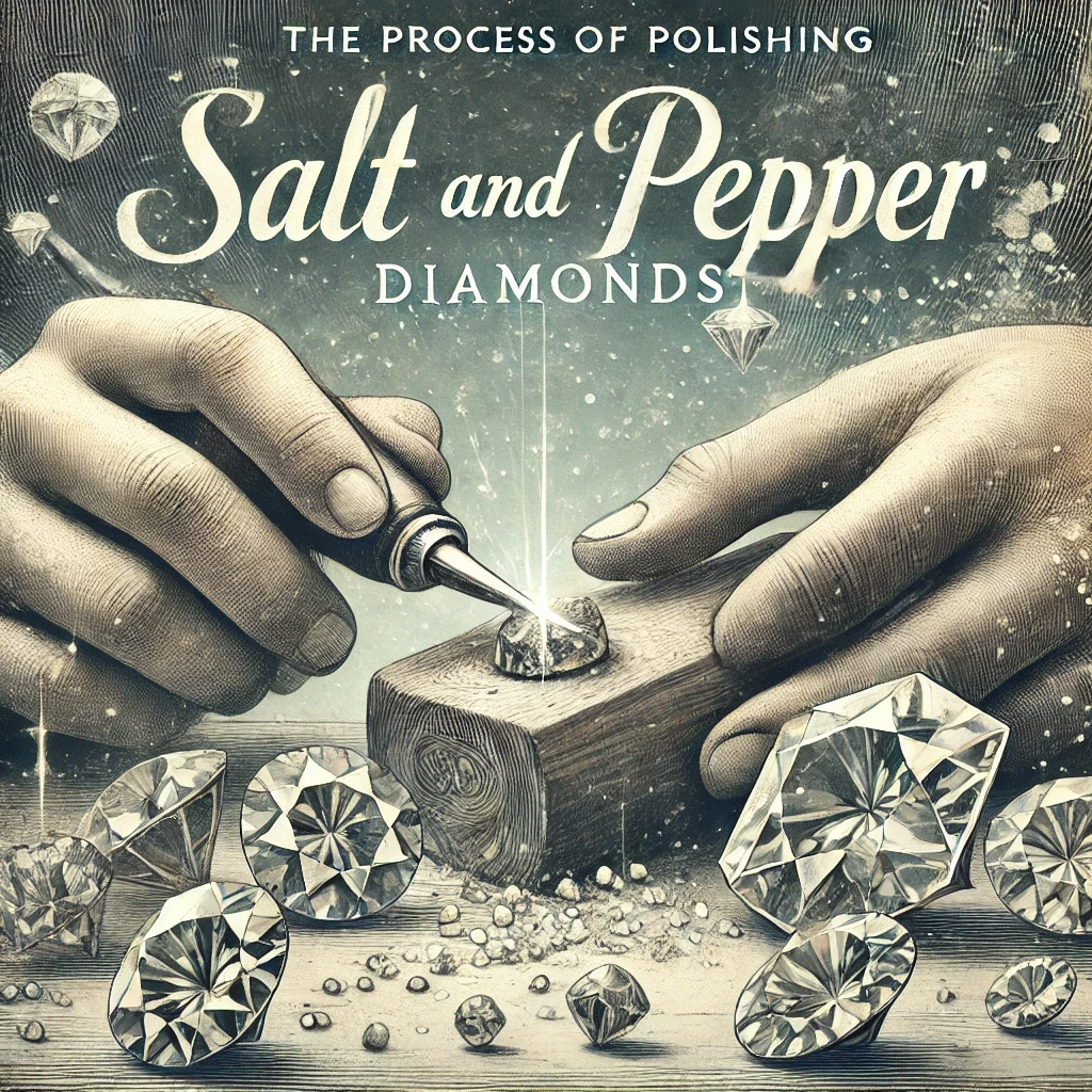 The Process of Cutting and Polishing Salt and Pepper Diamonds