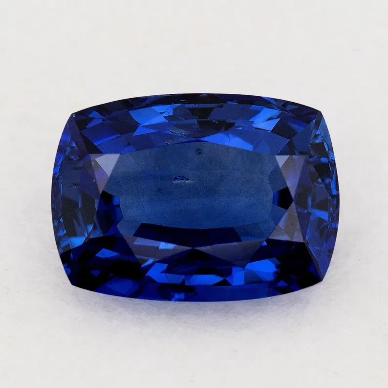 GRS Certified 5.06 ct. Natural Blue Sapphire Cushion Ceylon Sri Lanka Heated