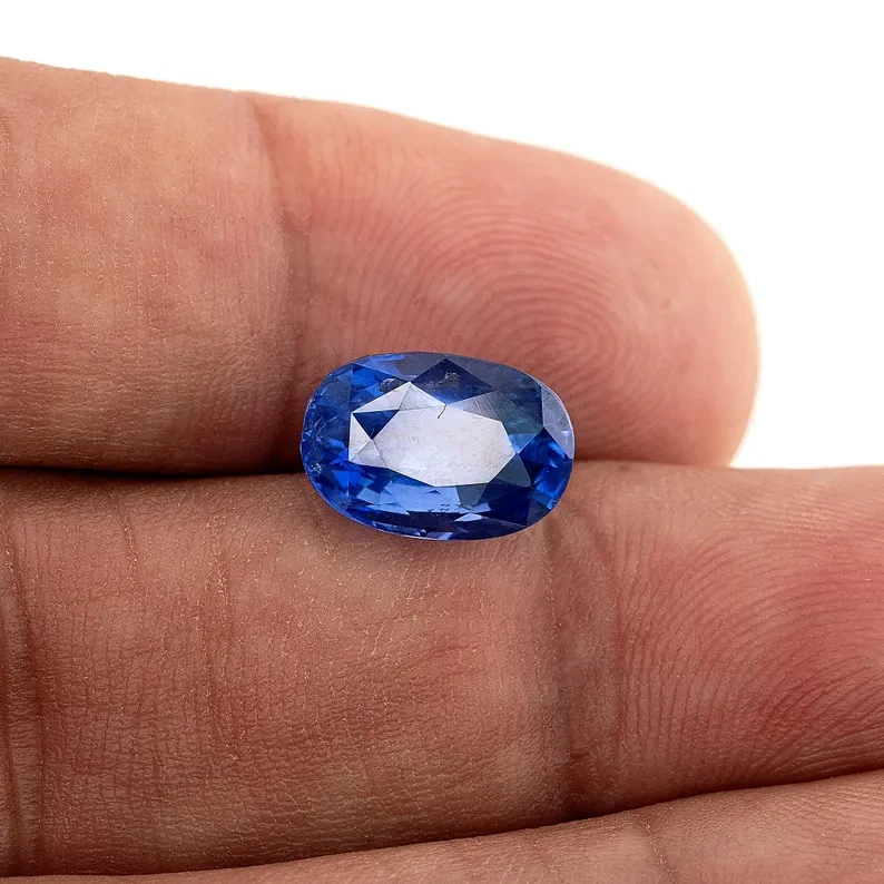 UNHEATED GRS Certified 5.67 ct. Natural Blue Sapphire Oval Ceylon Sri Lanka